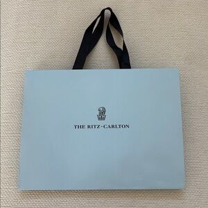 Ritz Carlton iconic Blue Tote gift Bag